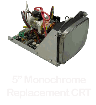 5 inch monochrome industrial crt monitor